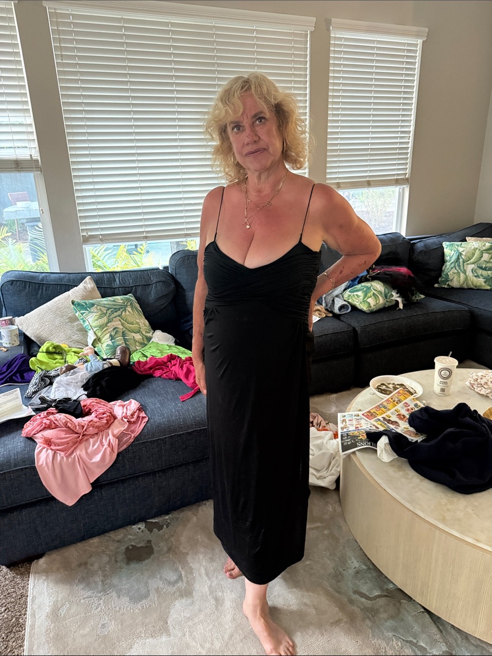 Banana Republic Black Spaghetti-Strap Slip Dress